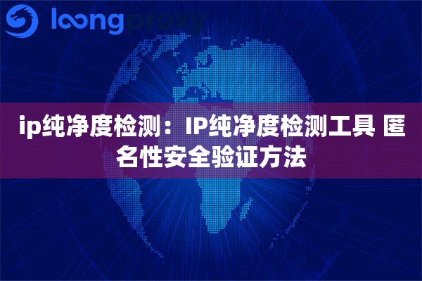 ip纯净度检测：IP纯净度检测工具 匿名性安全验证方法