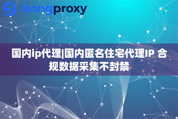 国内ip代理|国内匿名住宅代理IP 合规数据采集不封禁