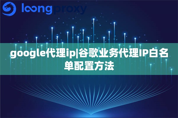 google代理ip|谷歌业务代理IP白名单配置方法