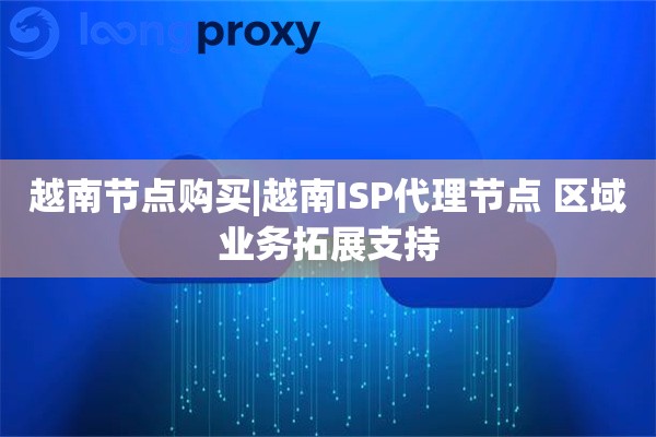 越南节点购买|越南ISP代理节点 区域业务拓展支持