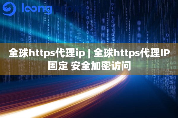 全球https代理ip | 全球https代理IP固定 安全加密访问