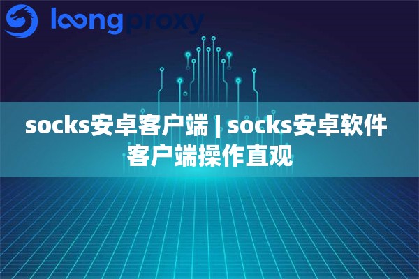 socks安卓客户端 | socks安卓软件 客户端操作直观