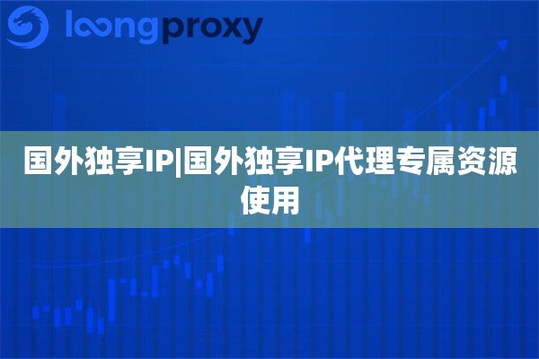 国外独享IP|国外独享IP代理专属资源使用