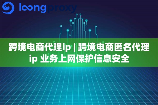 跨境电商代理ip | 跨境电商匿名代理ip 业务上网保护信息安全