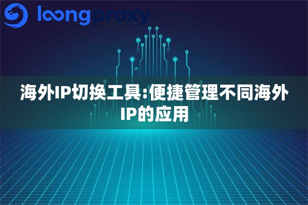 海外IP切换工具:便捷管理不同海外IP的应用