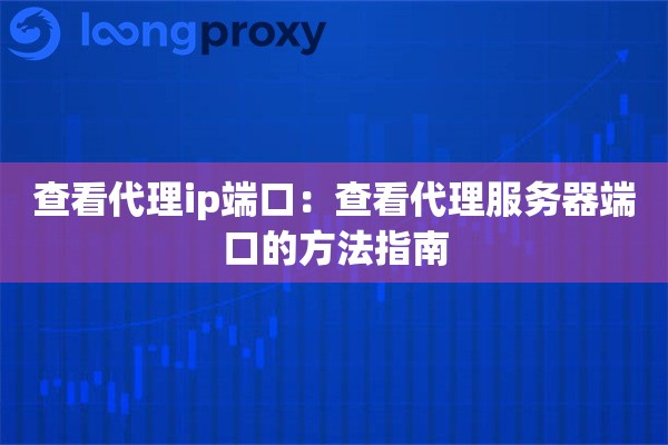 查看代理ip端口：查看代理服务器端口的方法指南