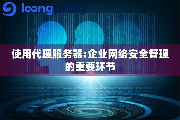 使用代理服务器:企业网络安全管理的重要环节
