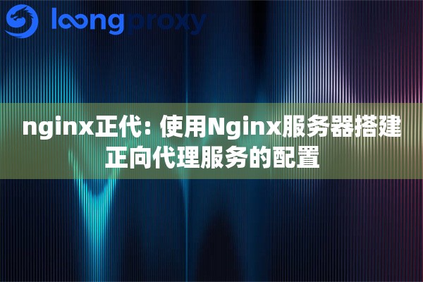 nginx正代: 使用Nginx服务器搭建正向代理服务的配置 nginx正代: 使用Nginx服务器搭建正向代理服务的配置