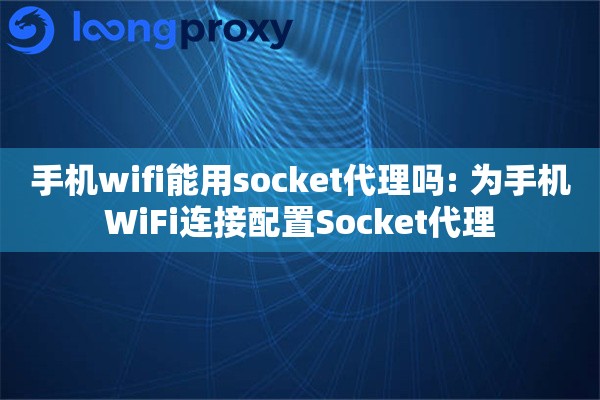 手机wifi能用socket代理吗: 为手机WiFi连接配置Socket代理