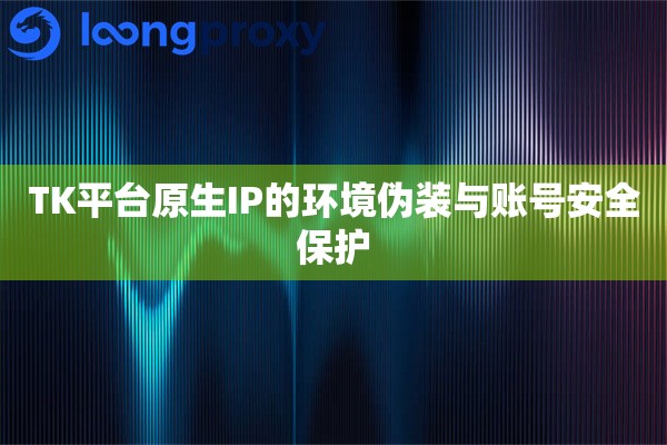 TK平台原生IP的环境伪装与账号安全保护 TK平台原生IP的环境伪装与账号安全保护