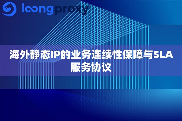 海外静态IP的业务连续性保障与SLA服务协议