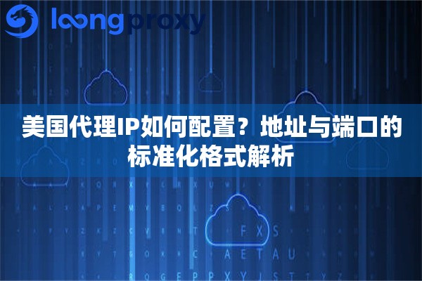 美国代理IP如何配置？地址与端口的标准化格式解析