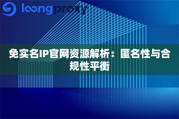 详细阅读:免实名IP官网资源解析:匿名性与合规性平衡 免实名IP官网资源解析:匿名性与合规性平衡