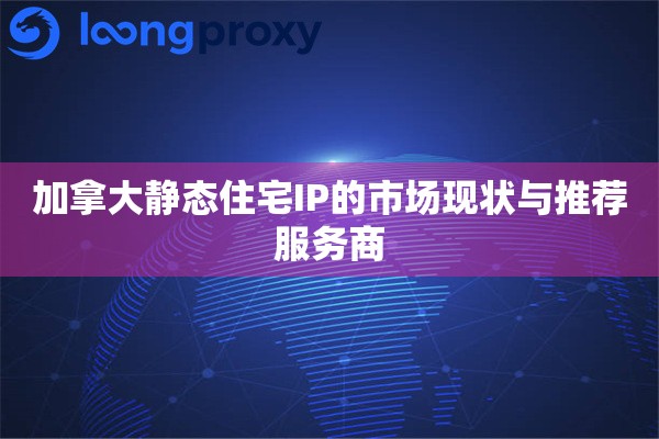 加拿大静态住宅IP的市场现状与推荐服务商