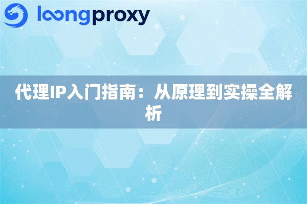 代理IP入门指南：从原理到实操全解析